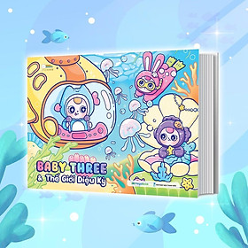 Sách - Tô Màu Baby Three & Thế Giới Diệu Kỳ - Megabook