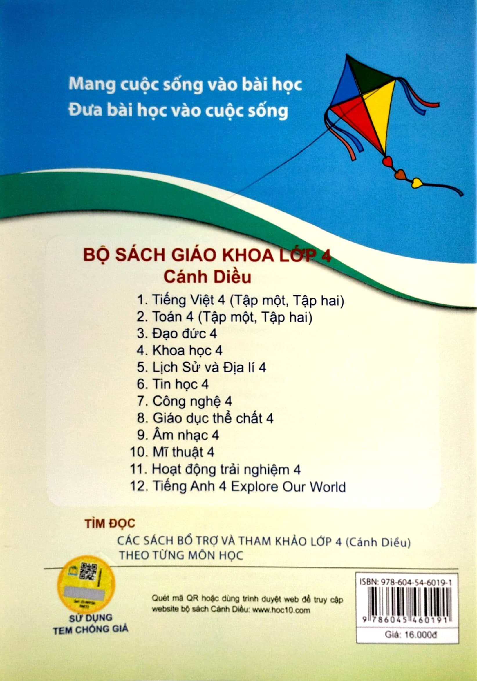 Vở Bài Tập Khoa Học 4 (Cánh Diều) (Chuẩn)