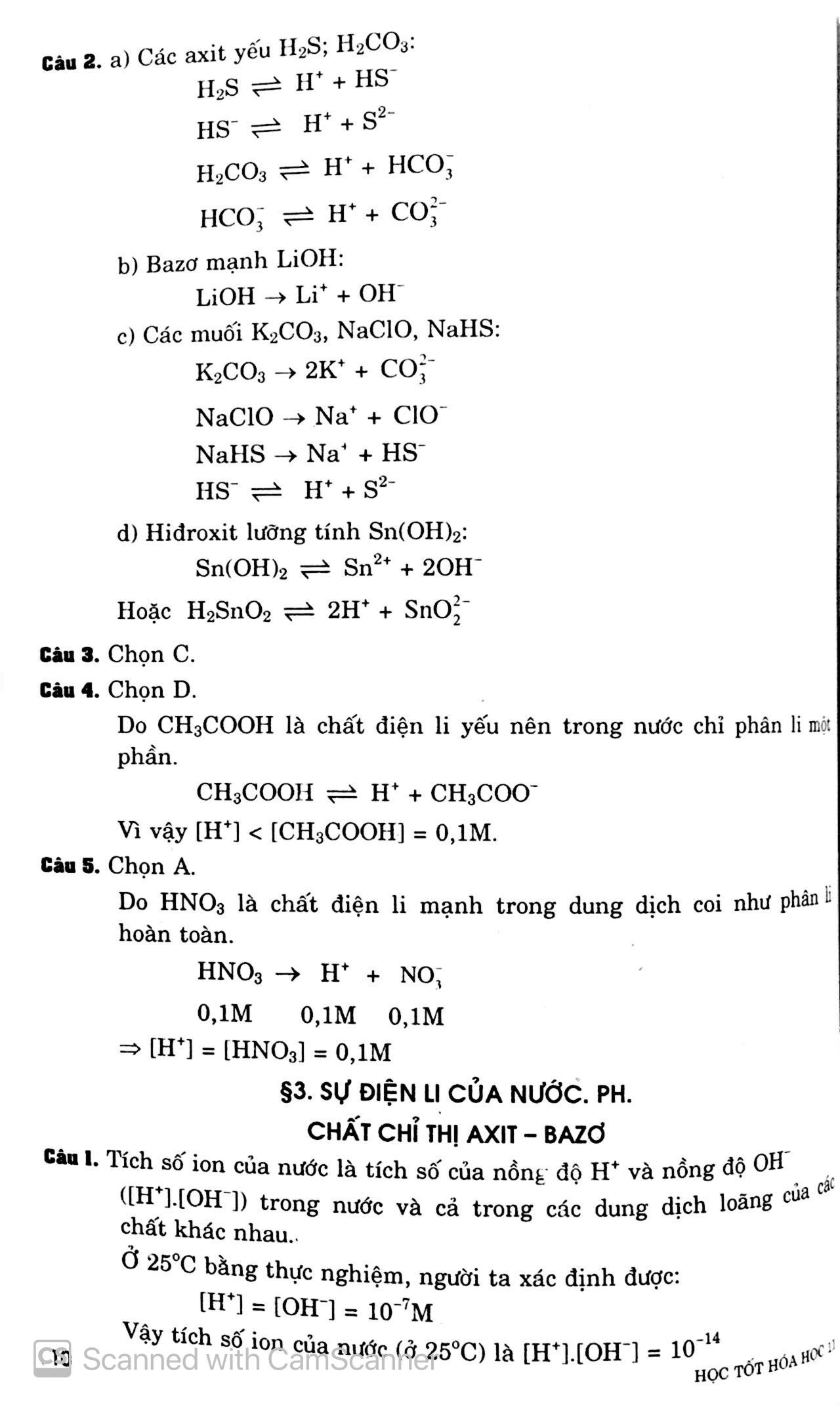 Học Tốt Hóa Học 11
