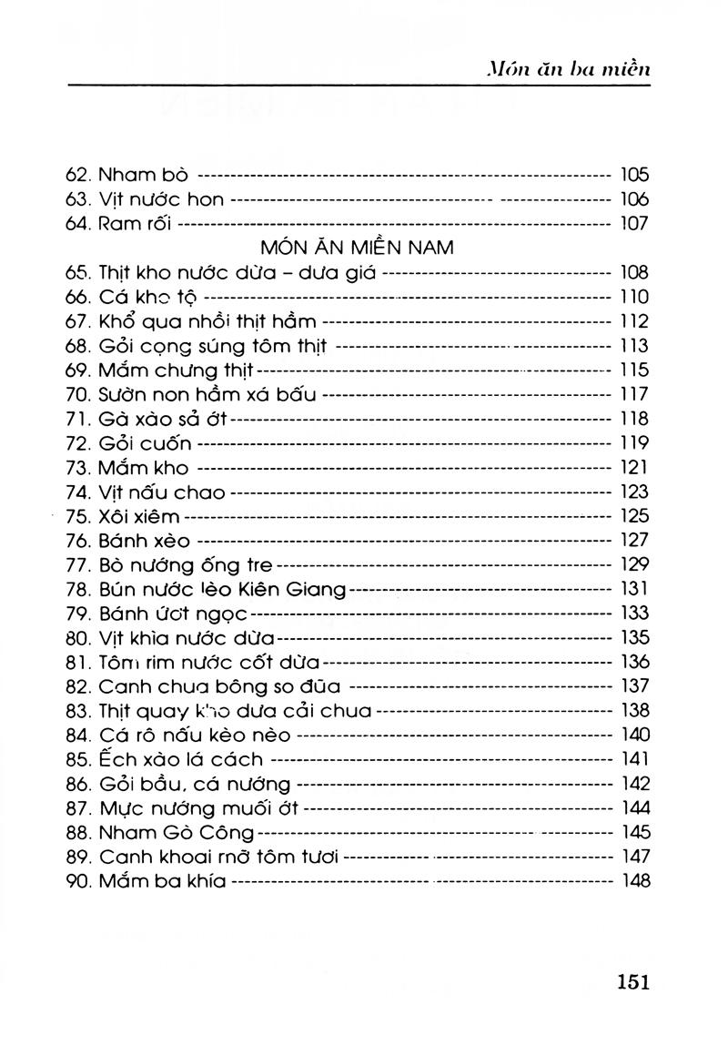 Món Ăn Ba Miền
