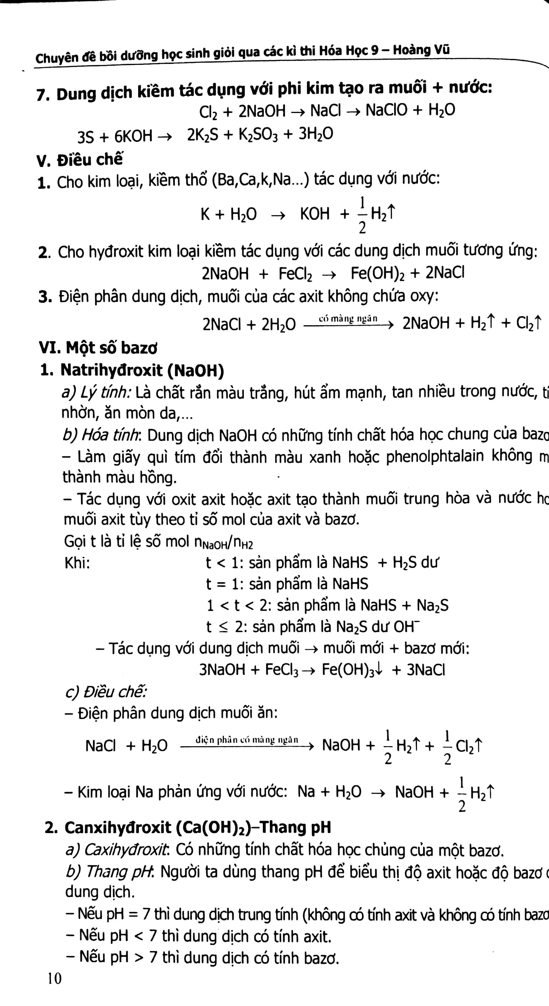 Chuyên Đề Bồi Dưỡng Học Sinh Giỏi Qua Các Kỳ Thi Hóa Học Lớp 9