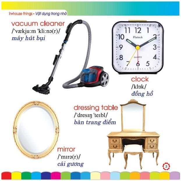 Sách - Em Học Tiếng Anh Qua Hình Ảnh Theo Chủ Đề - Vật Dụng Trong Nhà - Hồng Ân
