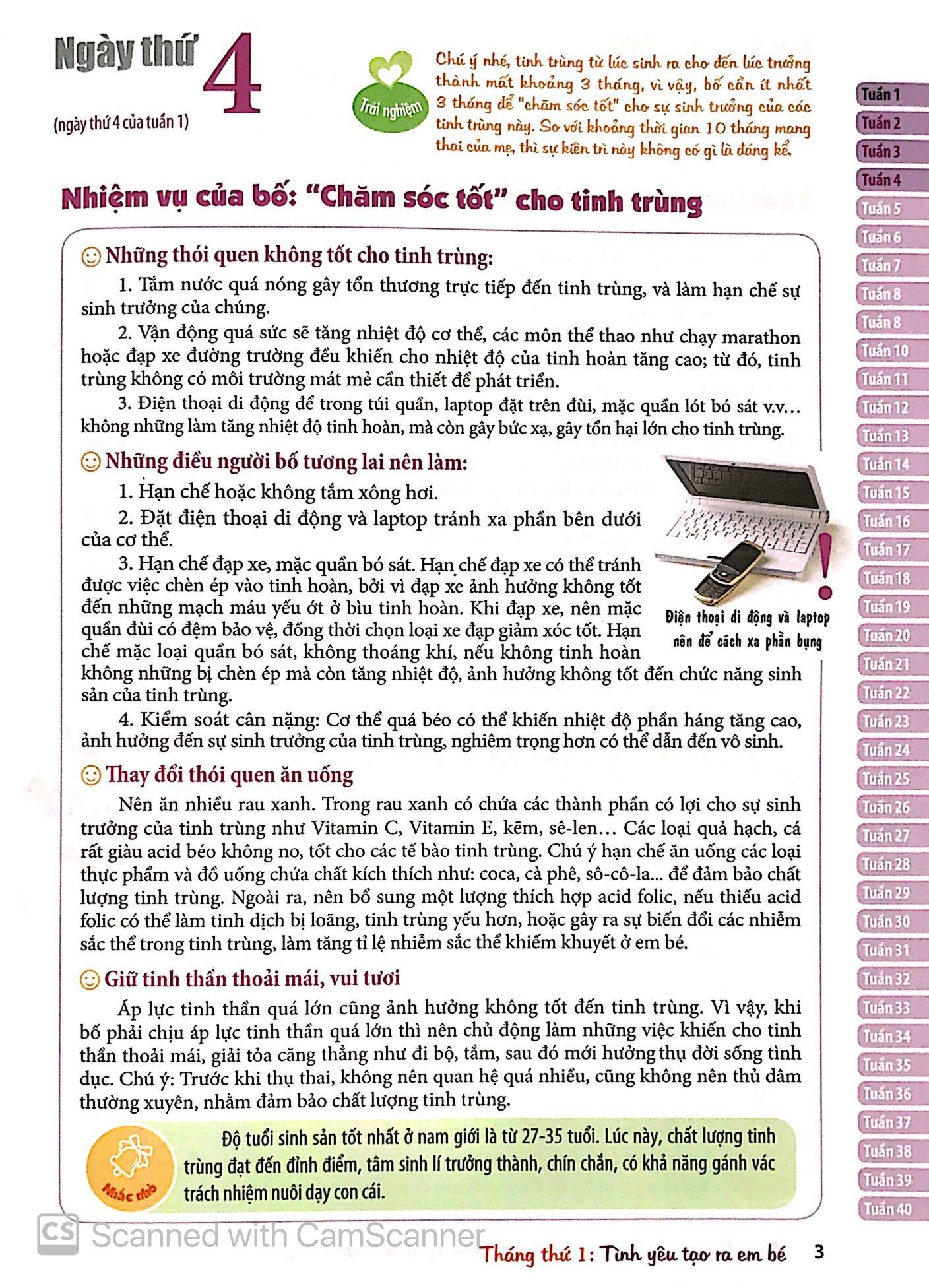 Mang Thai Thành Công - 280 Ngày Mỗi Ngày Đọc 1 Trang
