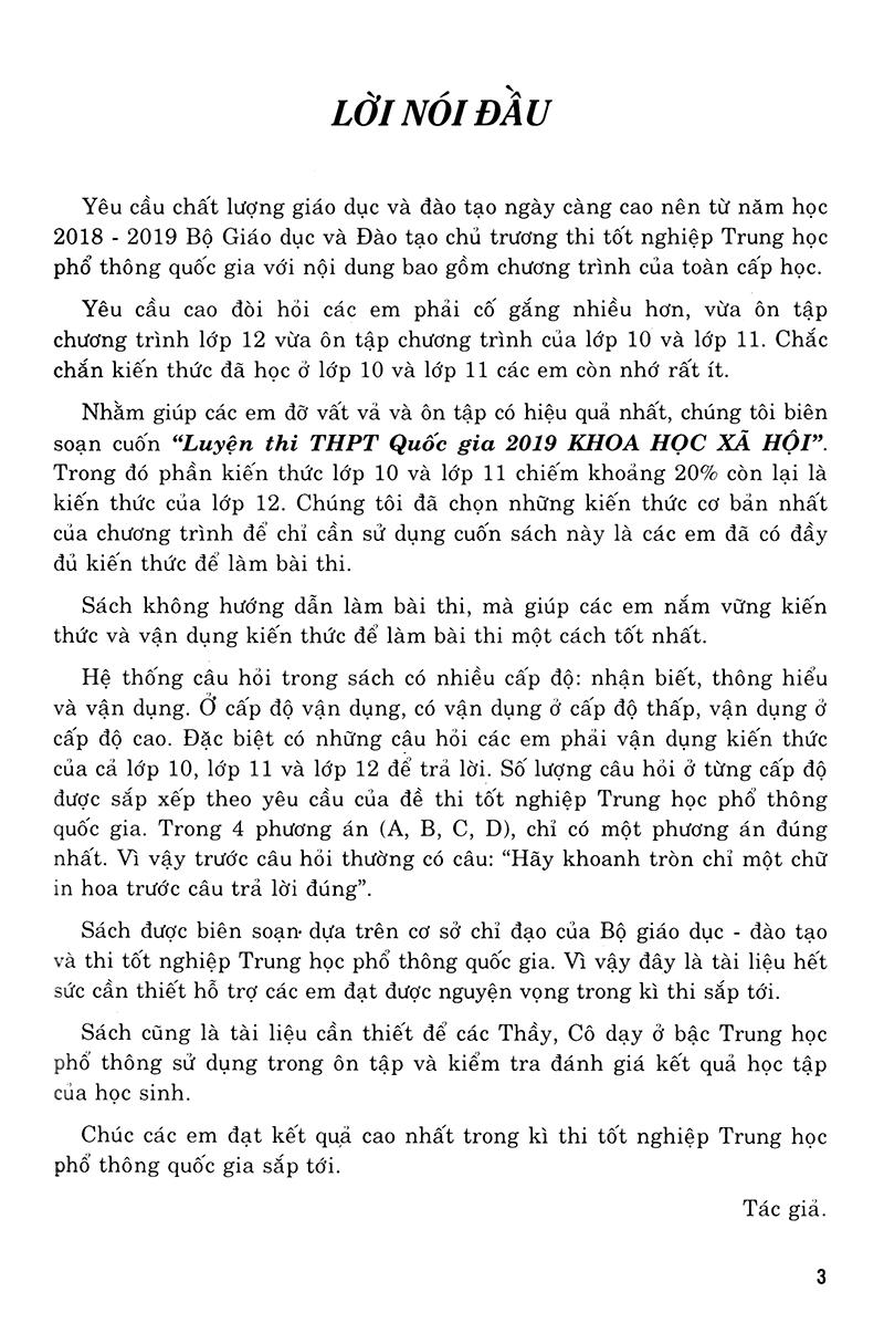 Luyện Thi Trung Học Phổ Thông Quốc Gia 2019 - Khoa Học Xã Hội
