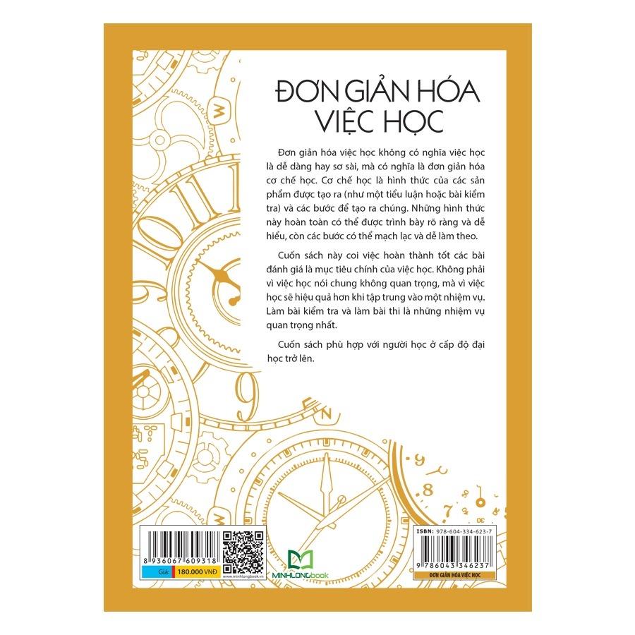 Đơn Giản Hóa Việc Học - Các Chiến Lược Hiệu Quả Cho Bài Kiểm Tra Bài Thi,Tiểu Luận,Luận Án - Bản Quyền