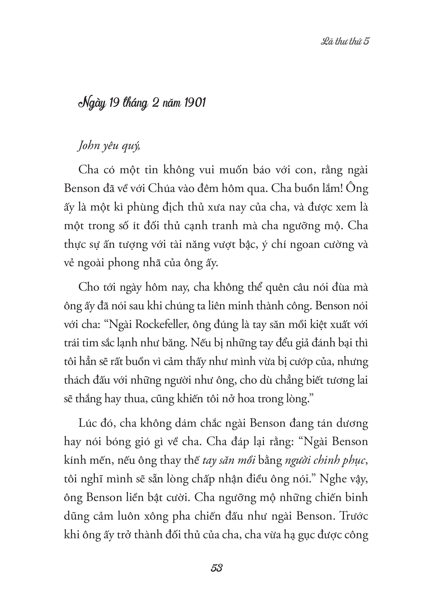 Sách - 38 Lá Thư Rockefeller Gửi Cho Con Trai - Tiên Phong Books