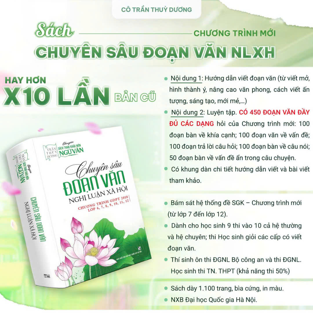 SÁCH - Chuyên Sâu Đoạn Văn Nghị Luận Xã Hội