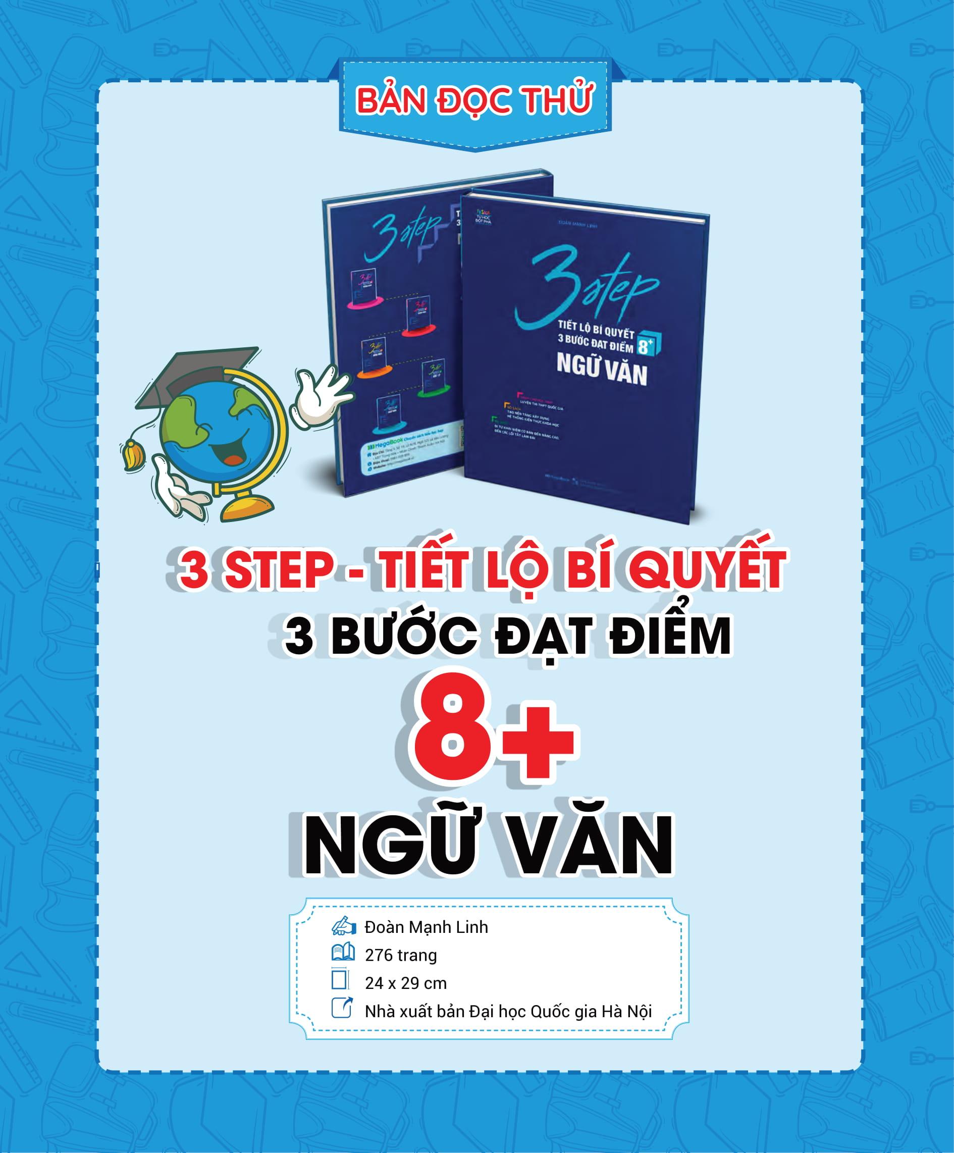 3 Step - Tiết Lộ Bí Quyết 3 Bước Đạt Điểm 8+ Ngữ Văn