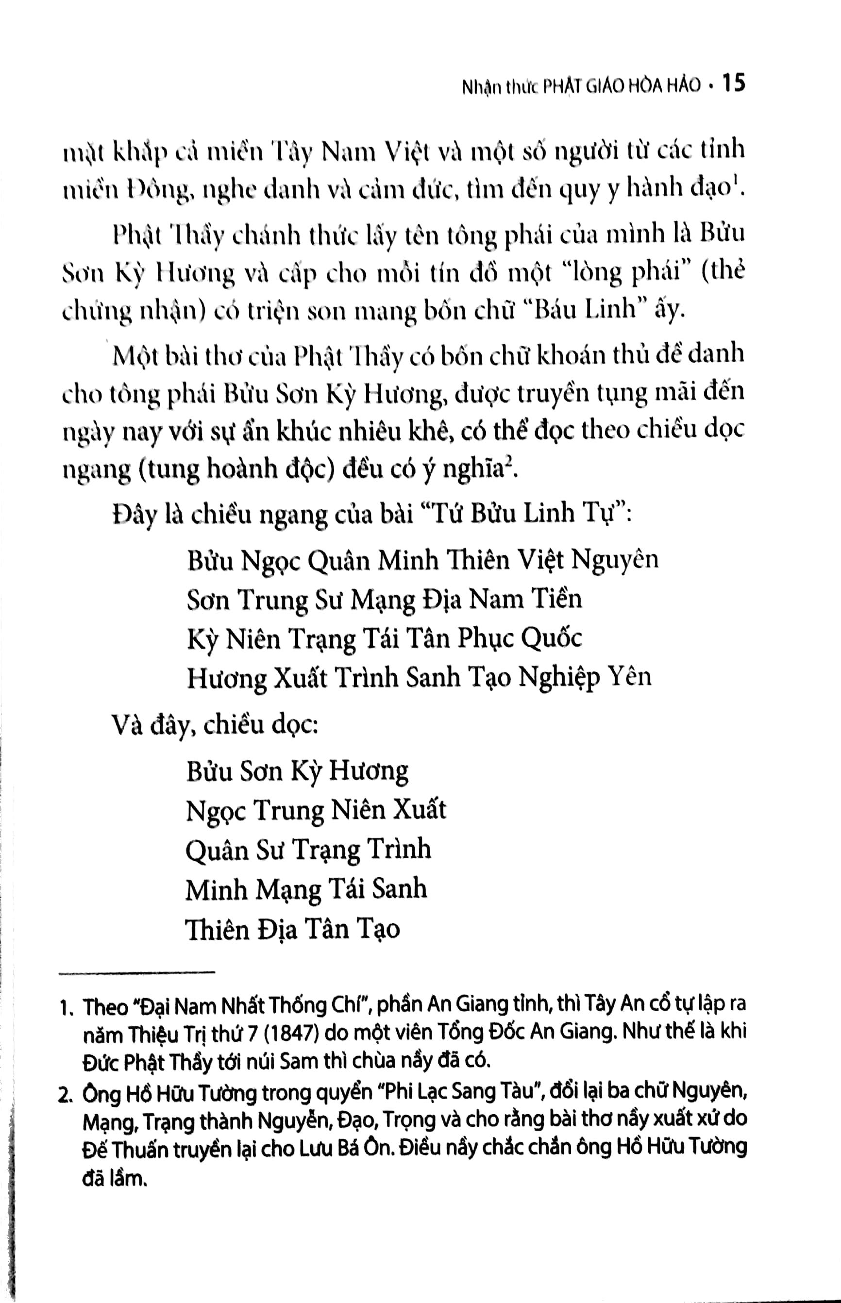 Nhận Thức Phật Giáo Hòa Hảo