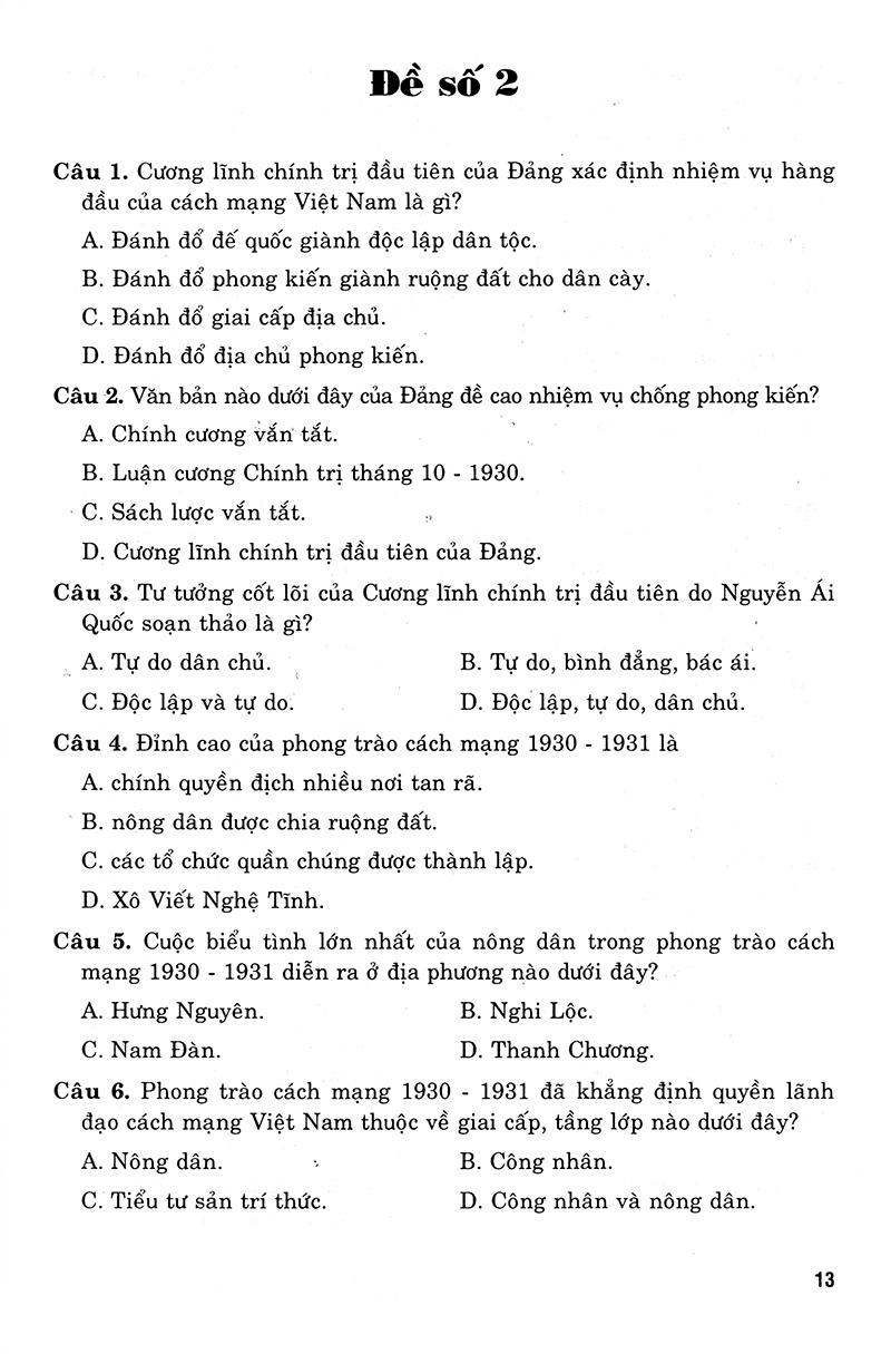 36 Bộ Đề Trắc Nghiệm Ôn Thi Trung Học Phổ Thông Quốc Gia 2019 - Khoa Học Xã Hội