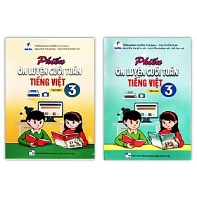 Sách - Combo Phiếu ôn luyện cuối tuần Tiếng Việt 3 - Tập 1 + 2 (Cánh Diều)
