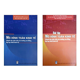Sách - Combo Mô Hình Toán Kinh Tế + Bài Tập - Dành Cho Sinh Viên Các Trường Cao Đẳng, Đại Học Khối Kinh Tế (DN)