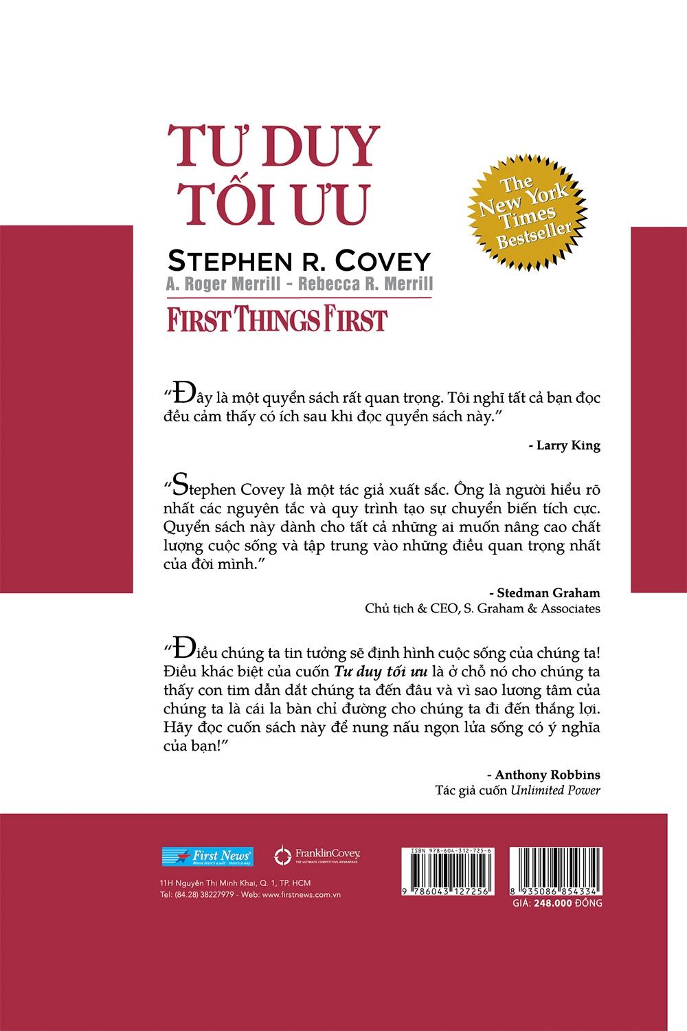 Sách Tư Duy Tối Ưu (Bìa Cứng) (Tái Bản)