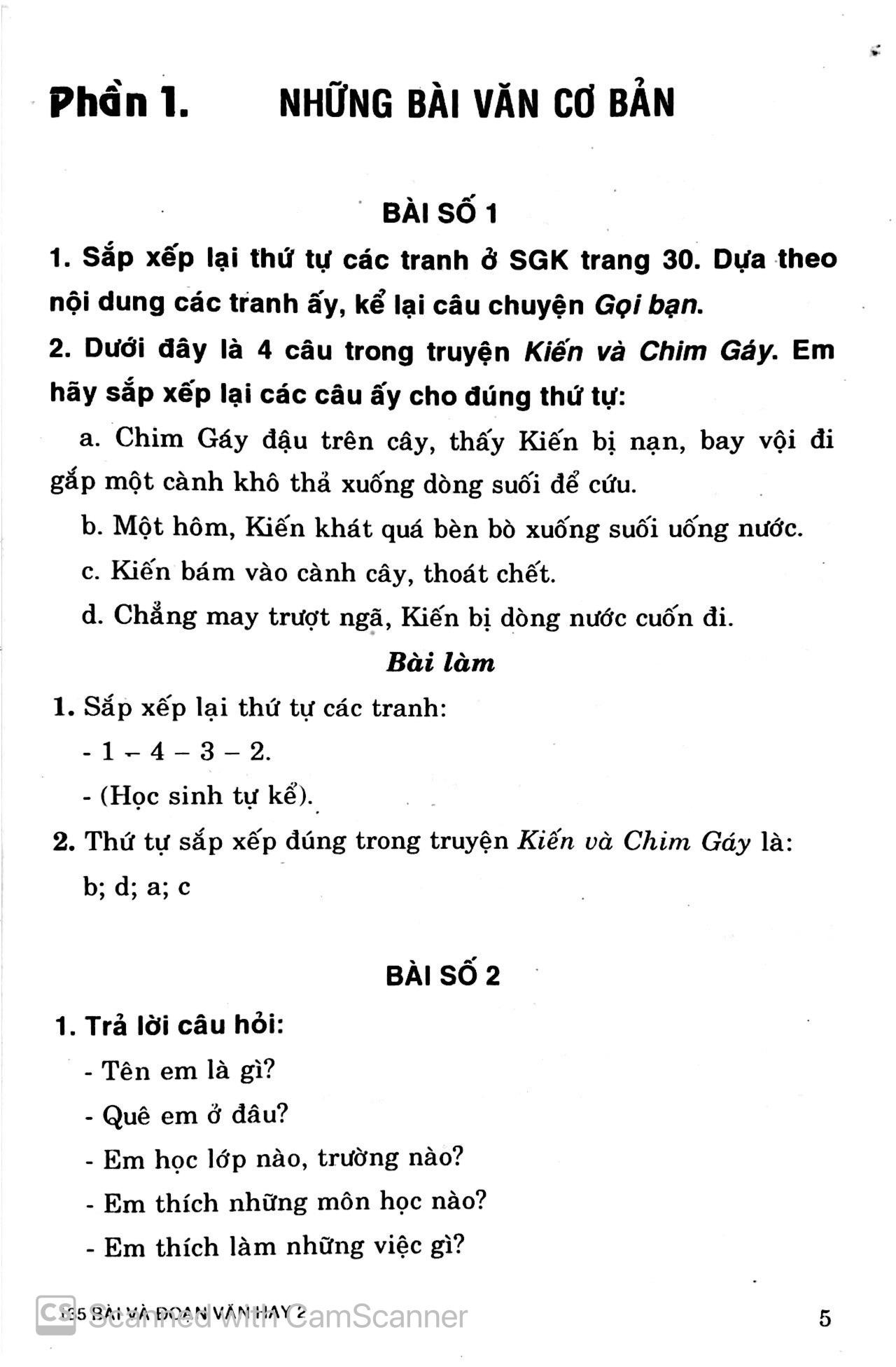 135 Bài Và Đoạn Văn Hay 2