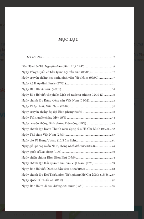 Di sản Hồ Chí Minh. Bác Hồ với các ngày lễ, kỷ niệm lớn trong năm