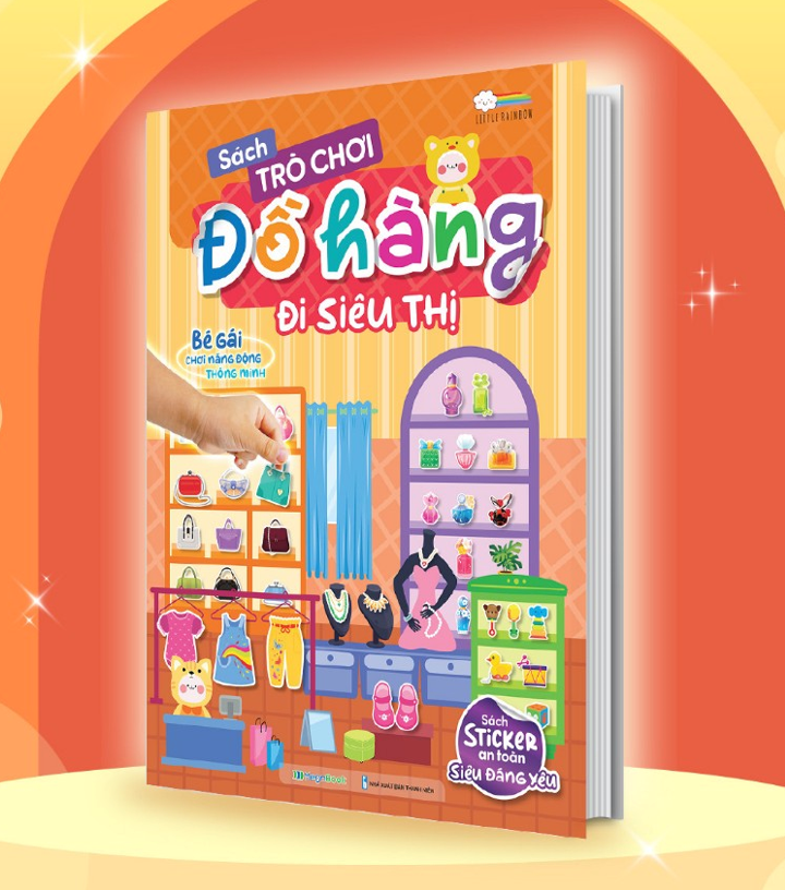 Sách Trò chơi Đồ hàng Đi Siêu Thị (Hơn 200 Stickers) (MG)