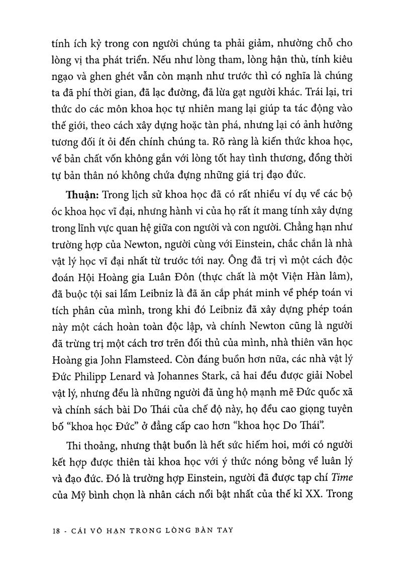 Khoa Học Khám Phá - Cái Vô Hạn Trong Lòng Bàn Tay (Tái Bản)