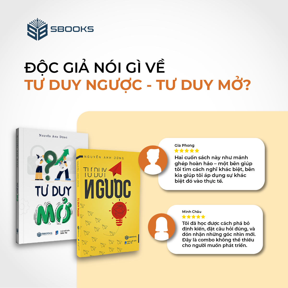 Combo Tư Duy Ngược + Tư Duy Mở (Nguyễn Anh Dũng) SBOOKS