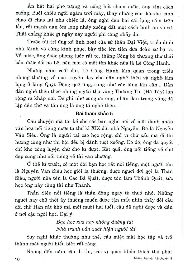 Những Bài Văn Kể Chuyện Lớp 5
