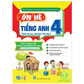 Sách - Ôn Hè Tiếng Anh Lớp 4 - Dành cho học sinh lớp 4 lên 5 (1 cuốn)