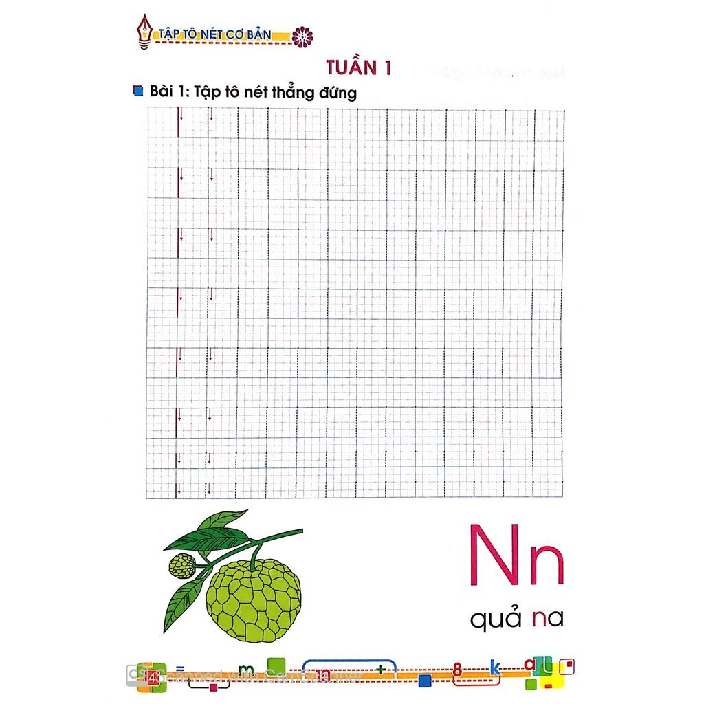 Bé Vào Lớp 1 - Tập Tô Nét Cơ Bản - Bản Quyền