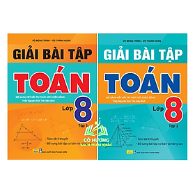 Sách - Combo Giải Bài Tập Toán 8 - tập 1 + 2 (Bộ Sách Kết Nối Tri Thức Với Cuộc Sống) #huongbook