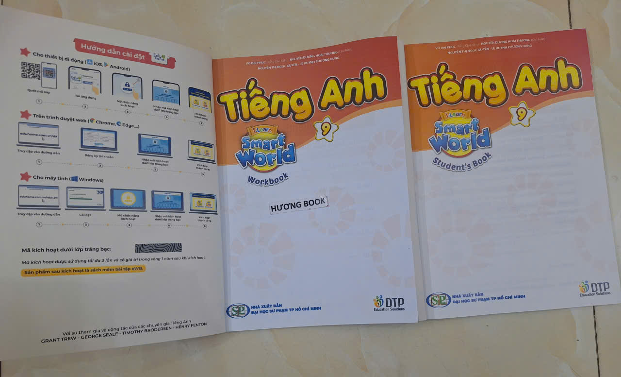 Sách - Dtpbooks - Tiếng Anh 9 i-Learn Smart World - Trọn bộ (Sách học sinh, Sách bài tập, Notebook)