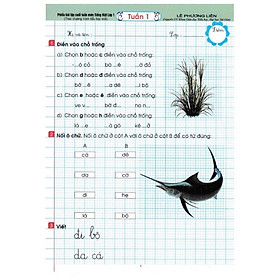 Sách - Phiếu Bài Tập Cuối Tuần Môn Tiếng Việt Lớp 1 (Theo Chương Trình Tiểu Học Mới)
