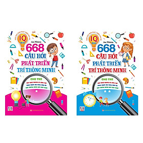  Phát Triển Trí Tuệ IQ - Combo 2 Quyển 668 Câu Hỏi Phát Triển Trí Thông Minh Cho Trẻ ( Bìa Mềm )