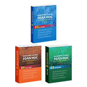 Sách Đánh Thức Tài Năng Toán Học 2, 3, 4 ( Combo 3 Cuốn ) - Tổng hợp kiến thức toán học lớp 2 đến lớp 5, Hiệu sách Genbooks