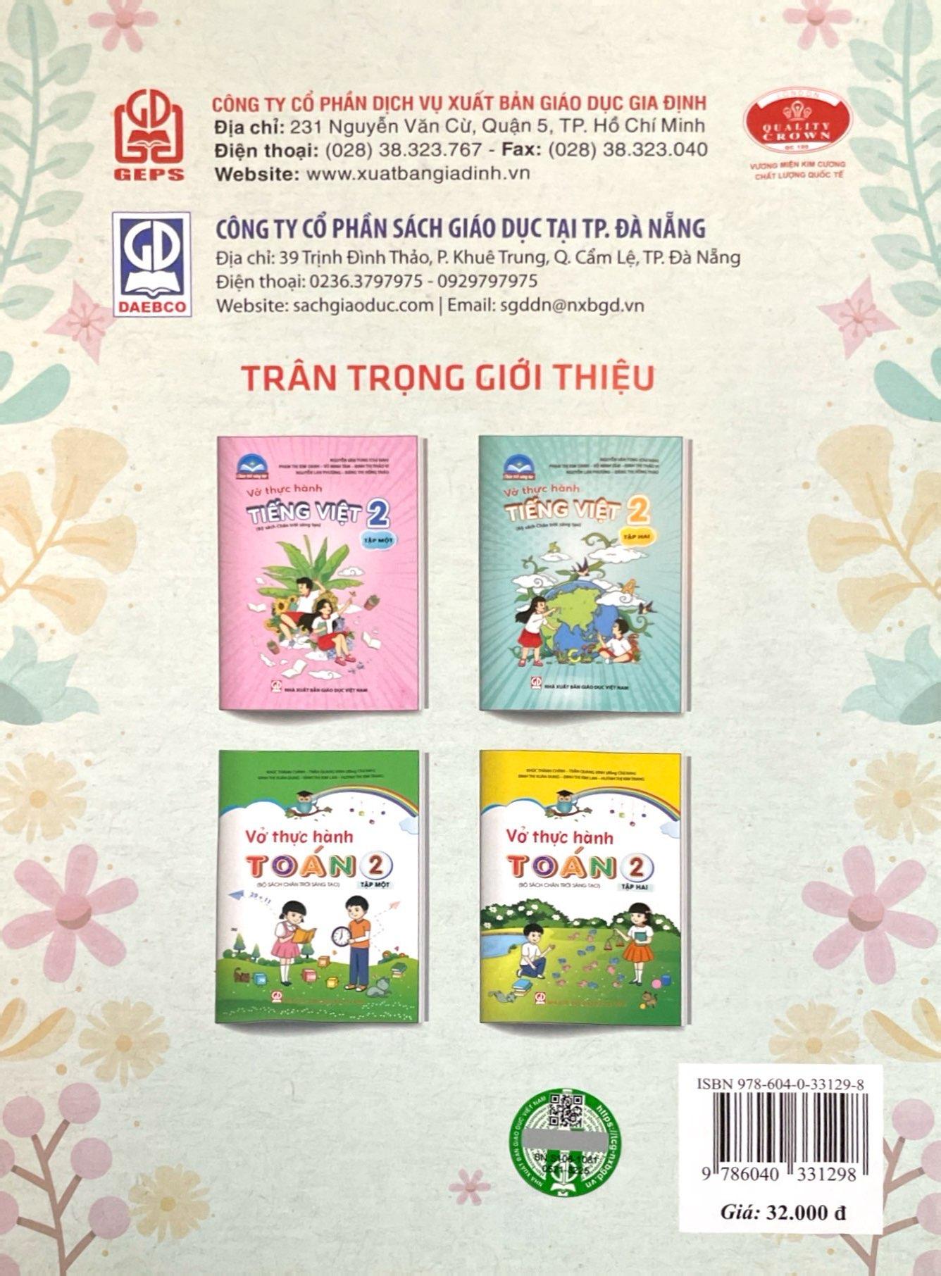 Vở Thực Hành Tiếng Việt 2 - Tập 2 (Chân Trời Sáng Tạo) (2022)