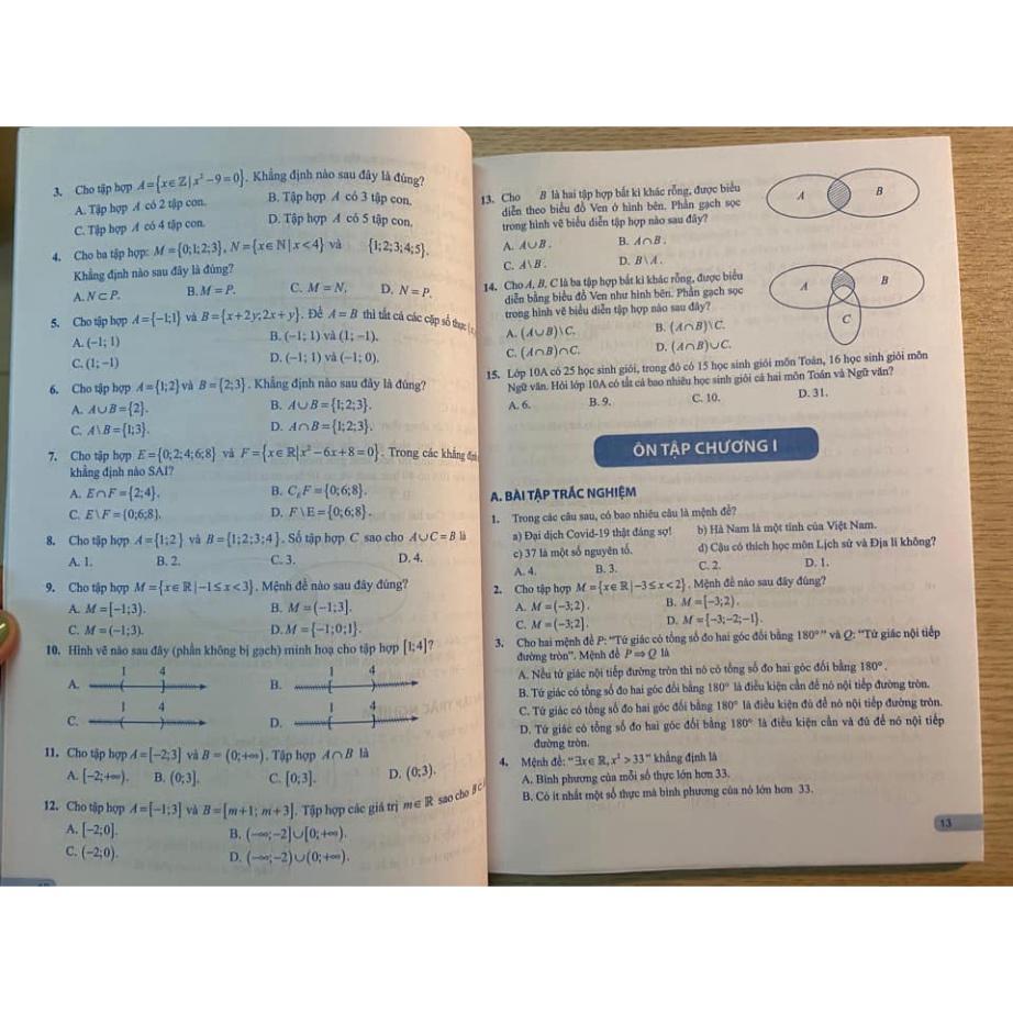 Sách - Bài tập và kiểm tra và đánh giá toán 10 - tập 1 ( Theo chương trình giáo dục phổ thông 2018 )
