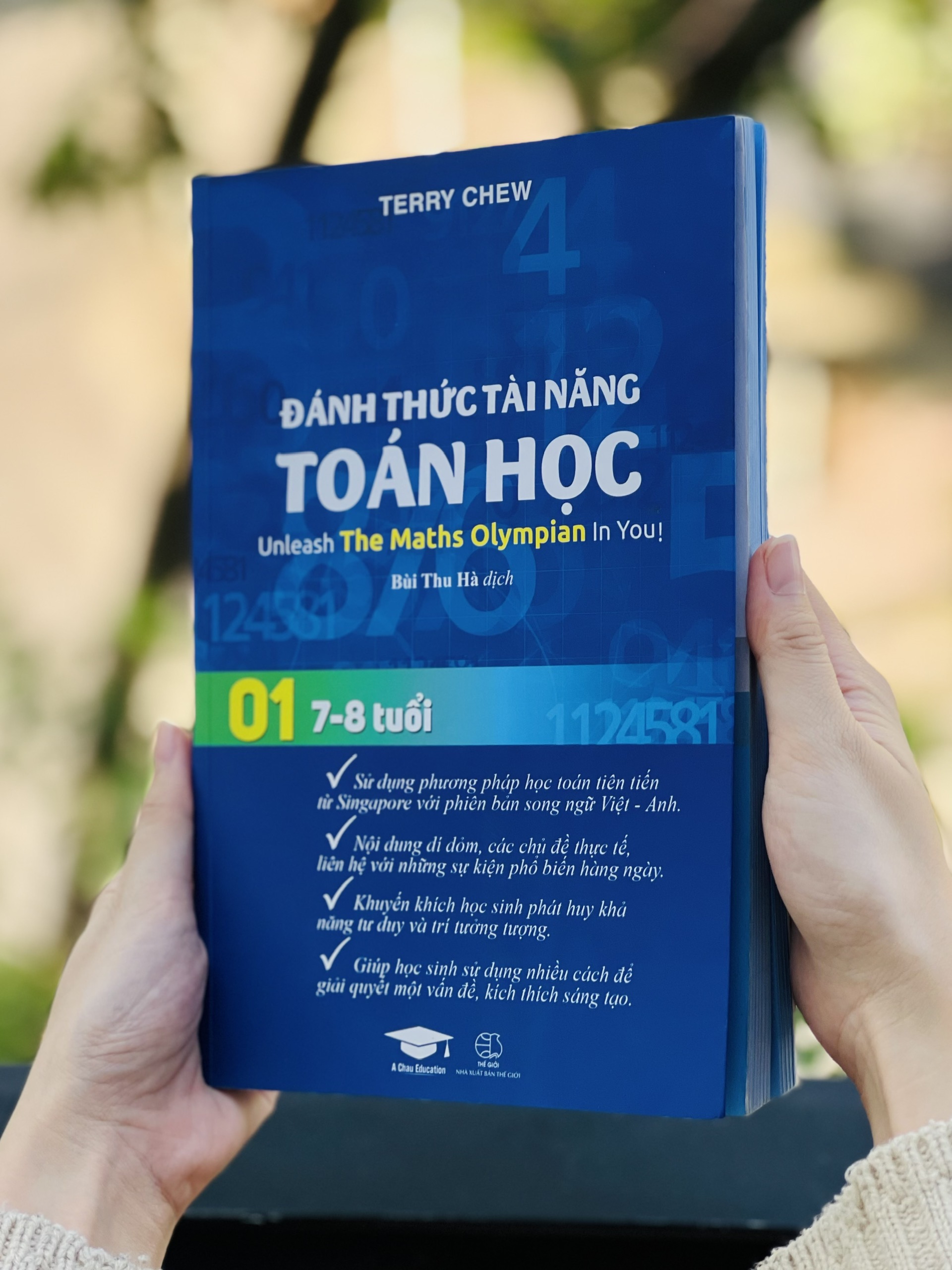 Combo sách sổ tay bài tập toán, đánh thức tài năng toán học 1 (bộ 2 cuốn ), tổng hợp kiến thức toán - Á Châu Books, bìa cứng, in màu