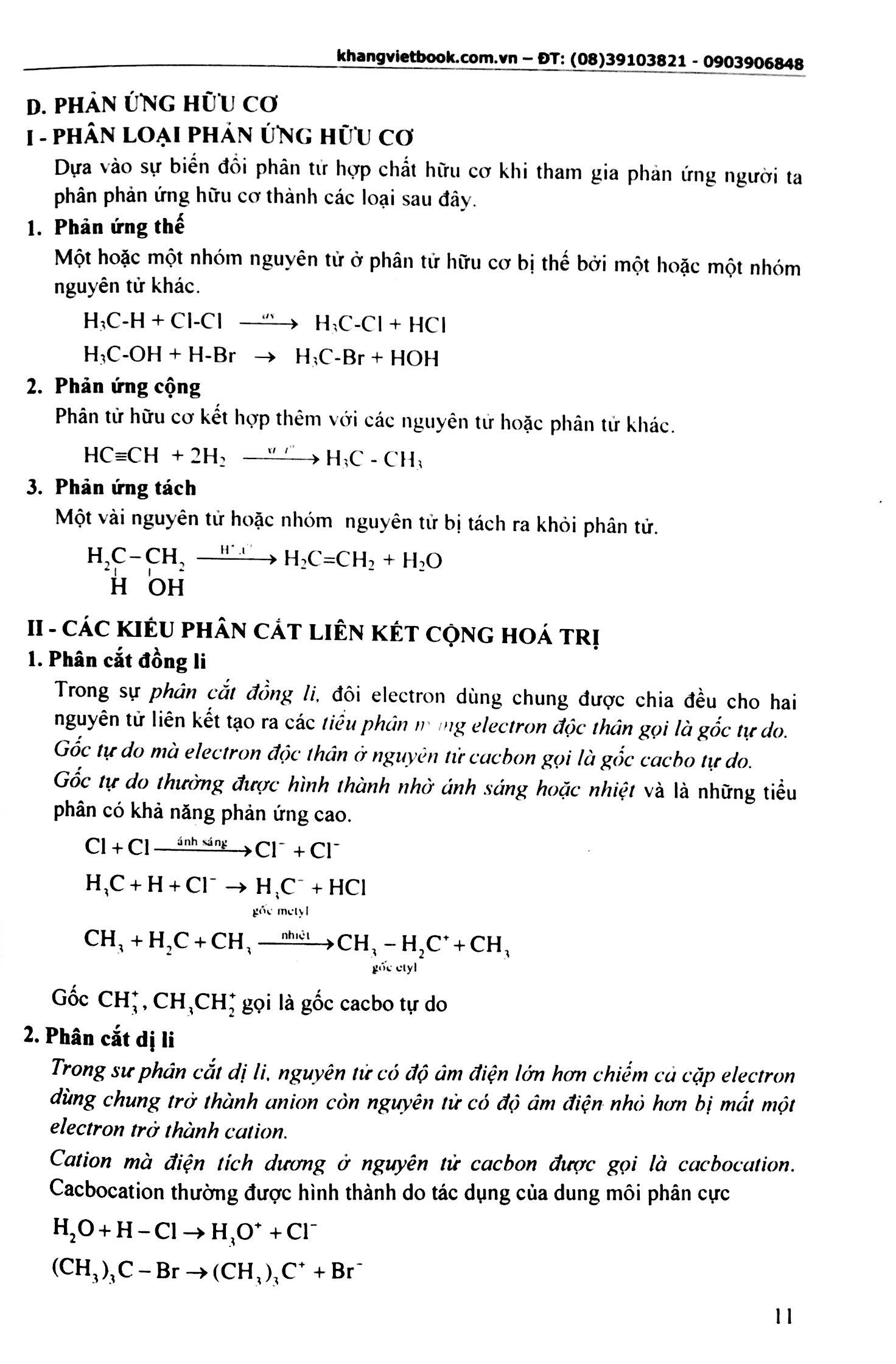 Bổ Trợ Kiến Thức Và Tư Duy Giải Nhanh Siêu Tốc Hóa Học Hữu Cơ Lớp 11 (Tập 1)