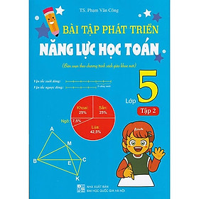 Sách - Bài tập phát triển năng lực học Toán 5 tập 2 (Biên soạn theo chương trình sgk mới)