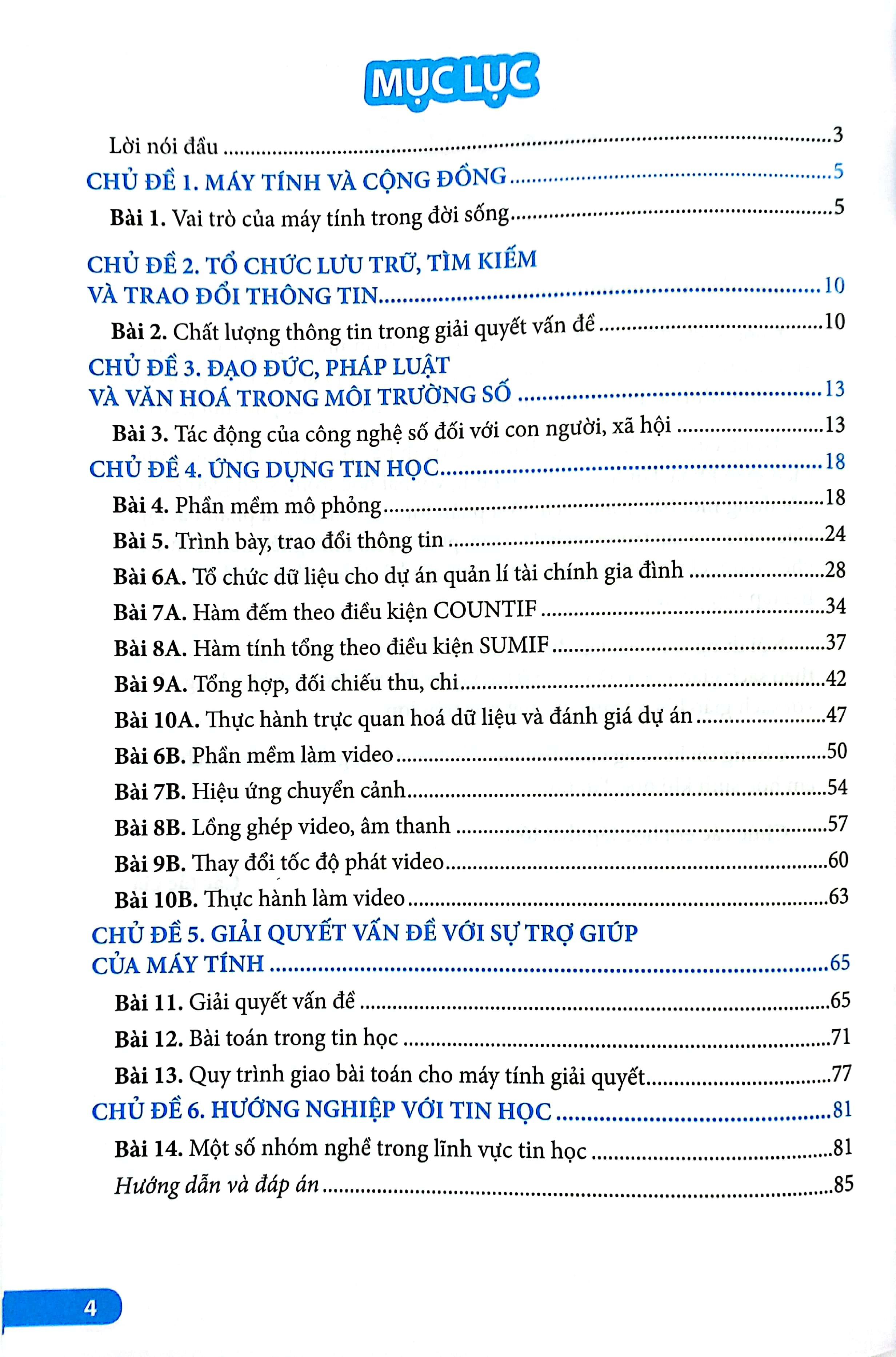 Bài Tập Tin Học 9 (Chân Trời) (Chuẩn)