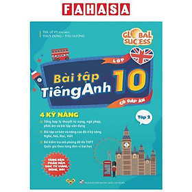 Sách - Global Success - Bài Tập Tiếng Anh 10 - Tập 2 (Có Đáp Án)