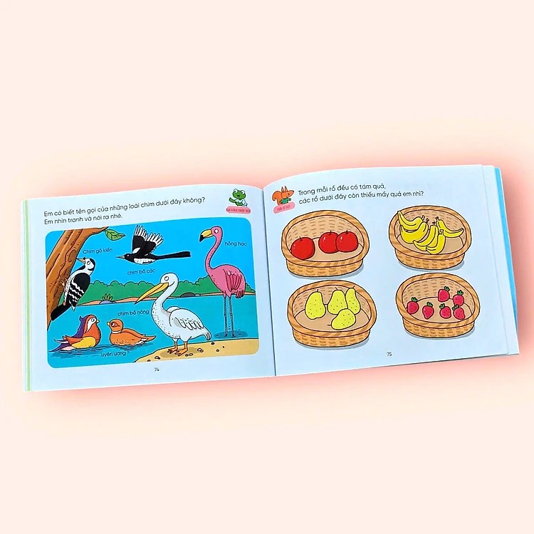 Sách cho bé - Hỏi Đáp Thông Minh - Rèn Luyện Não Trái Não Phải - Tập 3 - Sách tương tác - Dành cho trẻ 3+