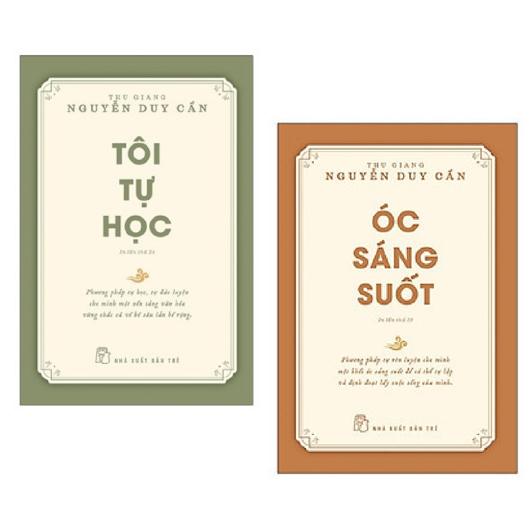 Combo 2 cuốn : Óc Sáng Suốt + Tôi Tự Học ( Tái bản 2021)