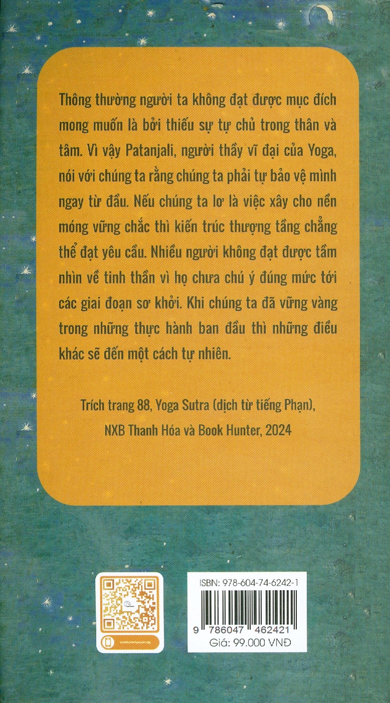 Yoga Sutra - Dịch Từ Tiếng Phạn - Patanjali; Sophia Ngô dịch; Hà Thuỷ Nguyên hiệu đính
