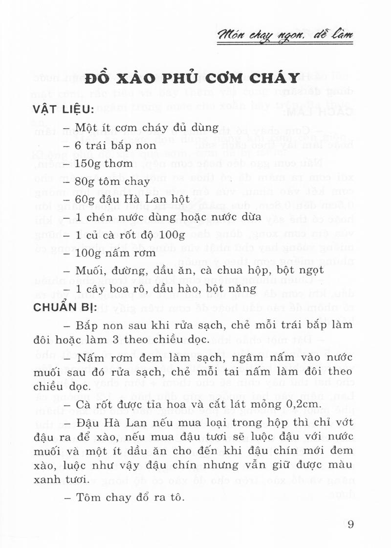 Món Chay Ngon, Dễ Làm (Tái Bản 2014)