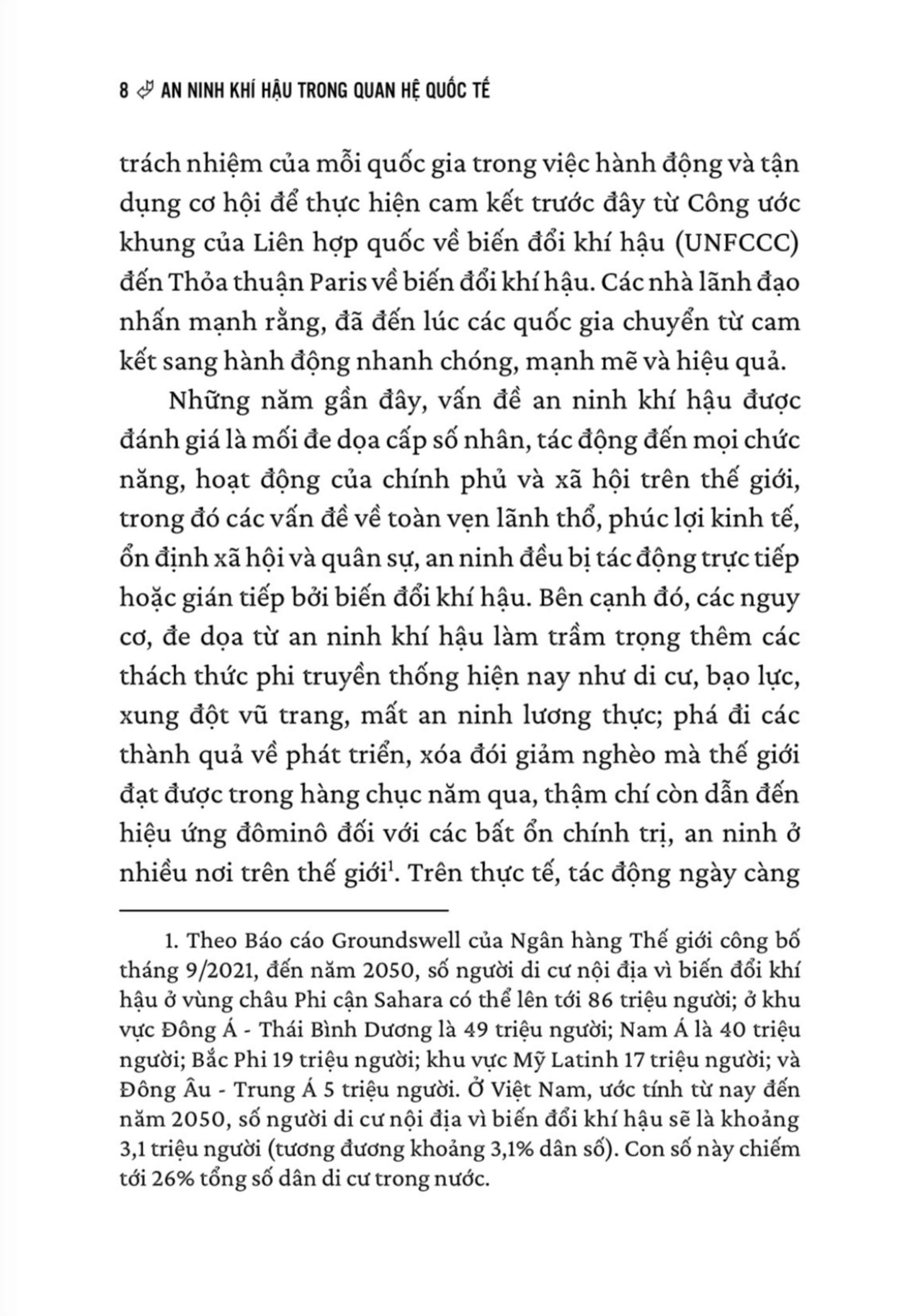 An ninh khí hậu trong quan hệ quốc tế ( sách chuyên khảo)