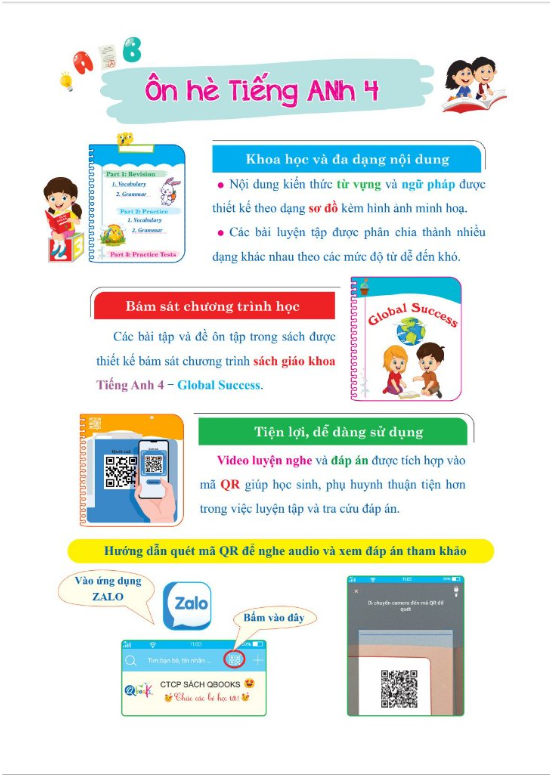 Sách - Ôn Hè Tiếng Anh Lớp 4 - Dành cho học sinh lớp 4 lên 5 (1 cuốn)
