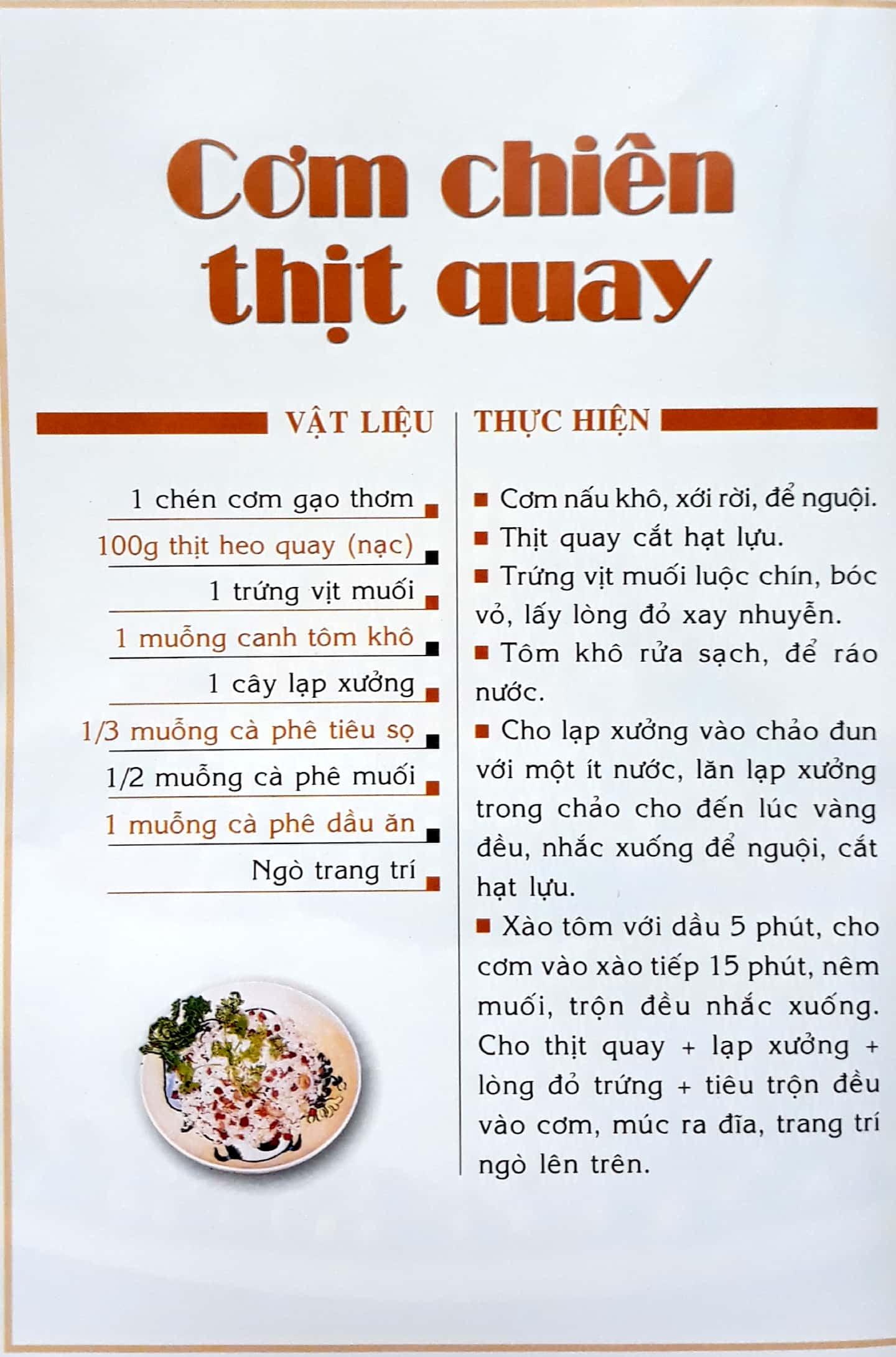 Các Món Cơm, Xôi Và Bánh Mặn