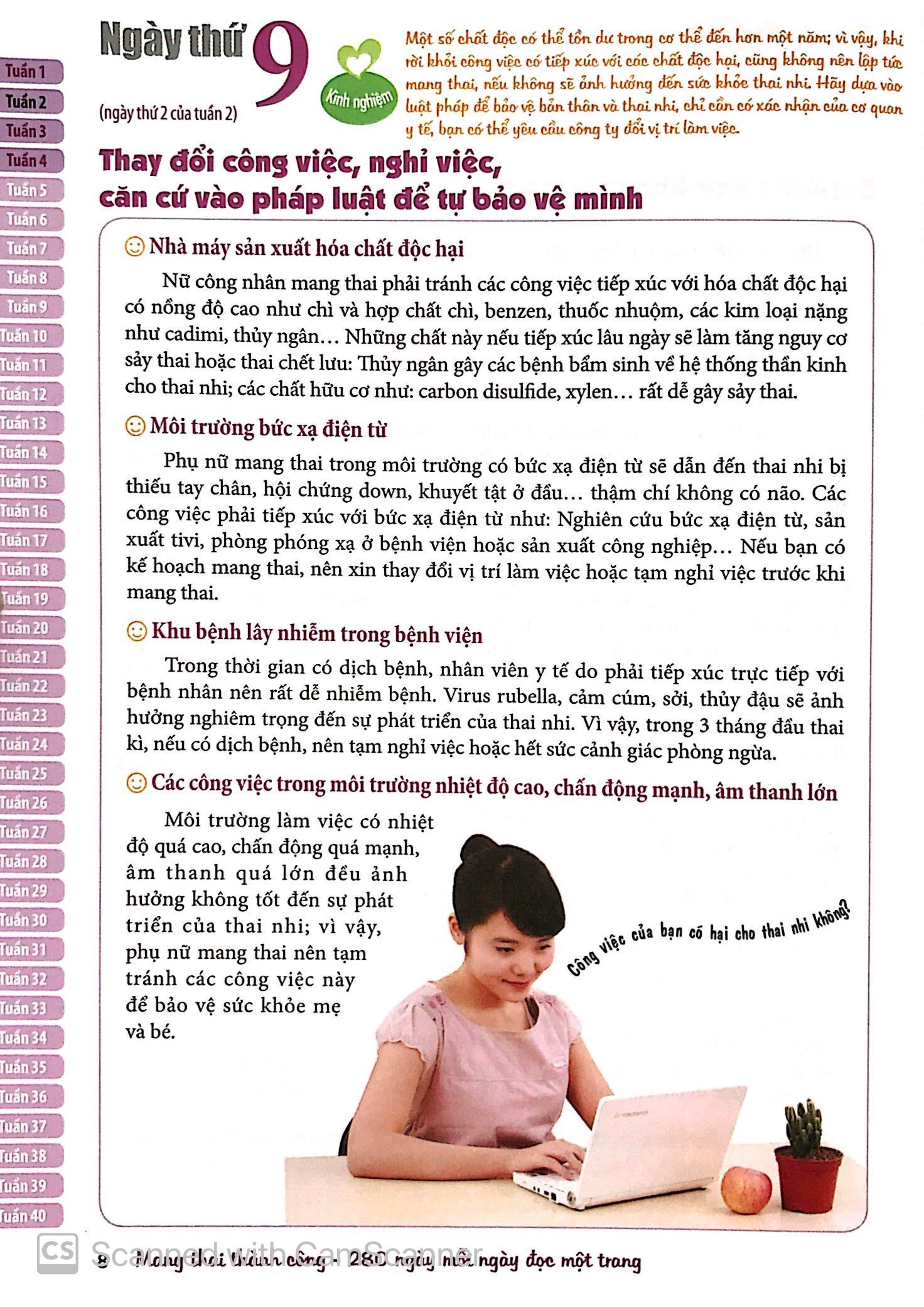 Mang Thai Thành Công - 280 Ngày Mỗi Ngày Đọc 1 Trang