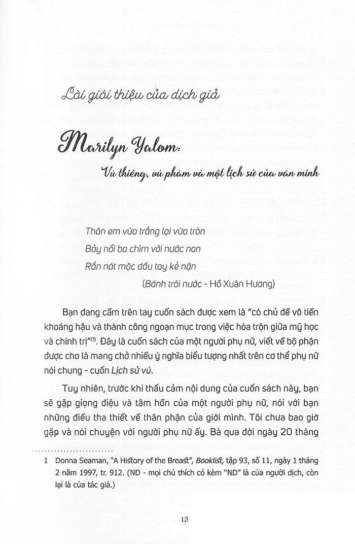Lịch Sử Vú