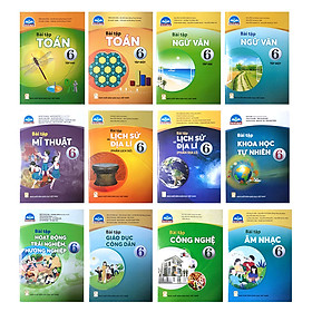 Bộ Sách bài tập Lớp 6- Chân Trời Sáng Tạo (12 quyển- Kèm bìa nilong bao sách)