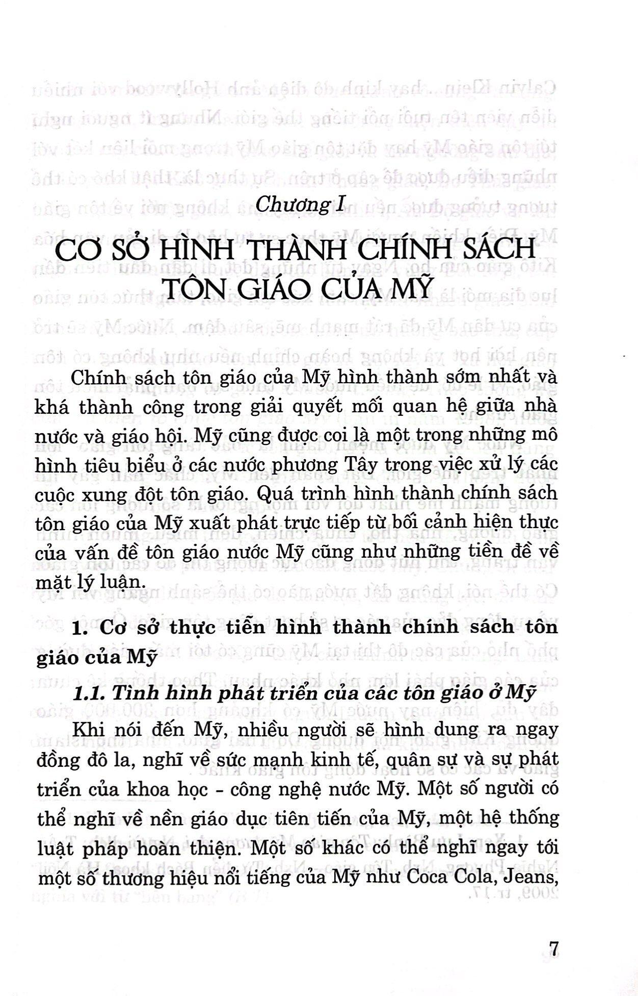 Chính Sách Tôn Giáo Của Mỹ Và Góc Nhìn Tham Chiếu Với Việt Nam