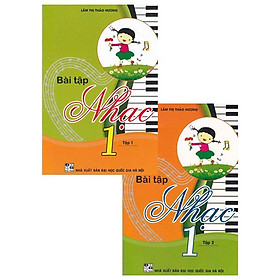 Sách - Bài Tập Nhạc Lớp 1 - Combo 2 Tập - Theo Chương Trình Tiểu Học Mới - Hồng Ân