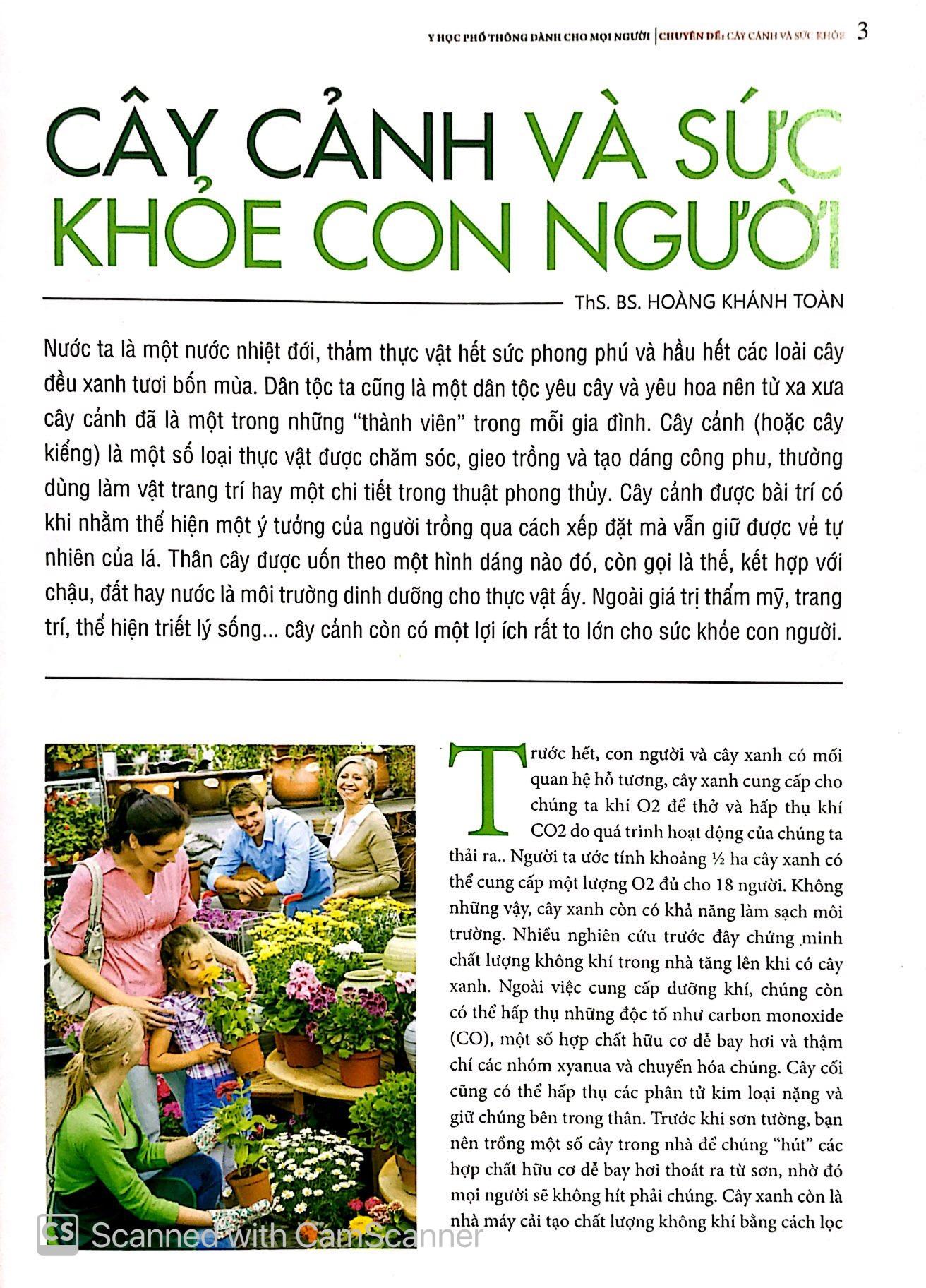 Y Học Phổ Thông Dành Cho Mọi Người - Chuyên Đề: Cây Cảnh Và Sức Khỏe